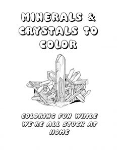 Mineral & Crystal Coloring Pages