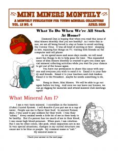 Mini Miners Monthly Publication Apr 2020