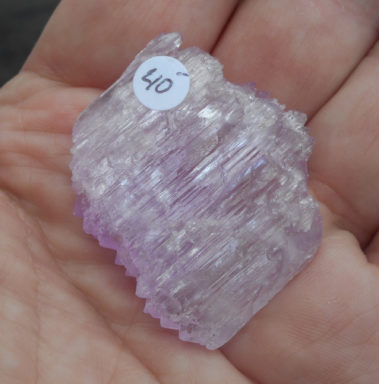 Spodumene (23pt4g) - Pech Pegmatite, Chapa Dara Dist, Kunar Prov, Afghanistan (40 x 30 x 10 mm, 40d)