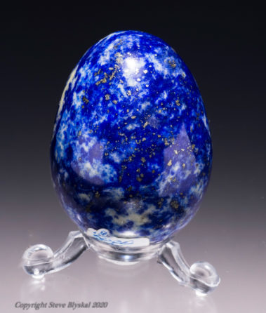 TR2150 Lapis Lazuli egg and stand 75c
