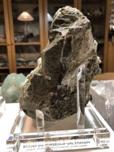 glauberite2 Back of Prehnite epimorph specimen