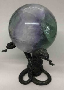 Cast Bronze Sphere Stand
