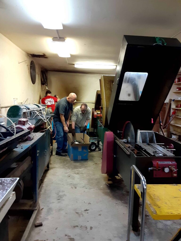 BeginShop Cleaning out Shop prior to construction