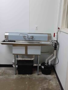 Sink located in Jewelry Classroom