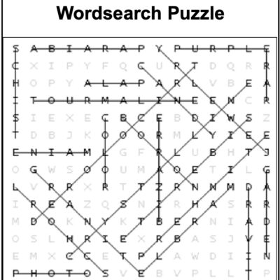 Toumaline Wordsearch Solution