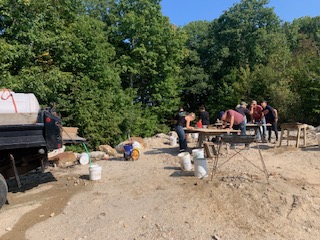 Digging at site Digging at site